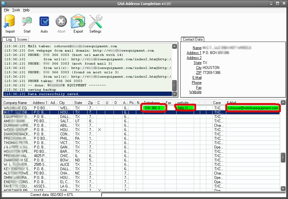 GSA Address Completion 1.72 screenshot