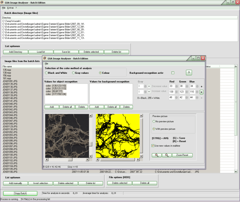 Image analyser