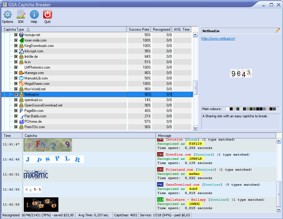 GSA Captcha Breaker screenshot