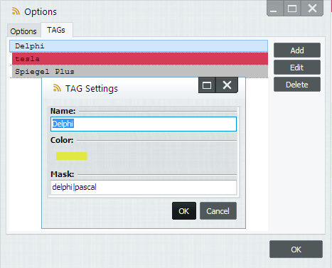 News Tag Options